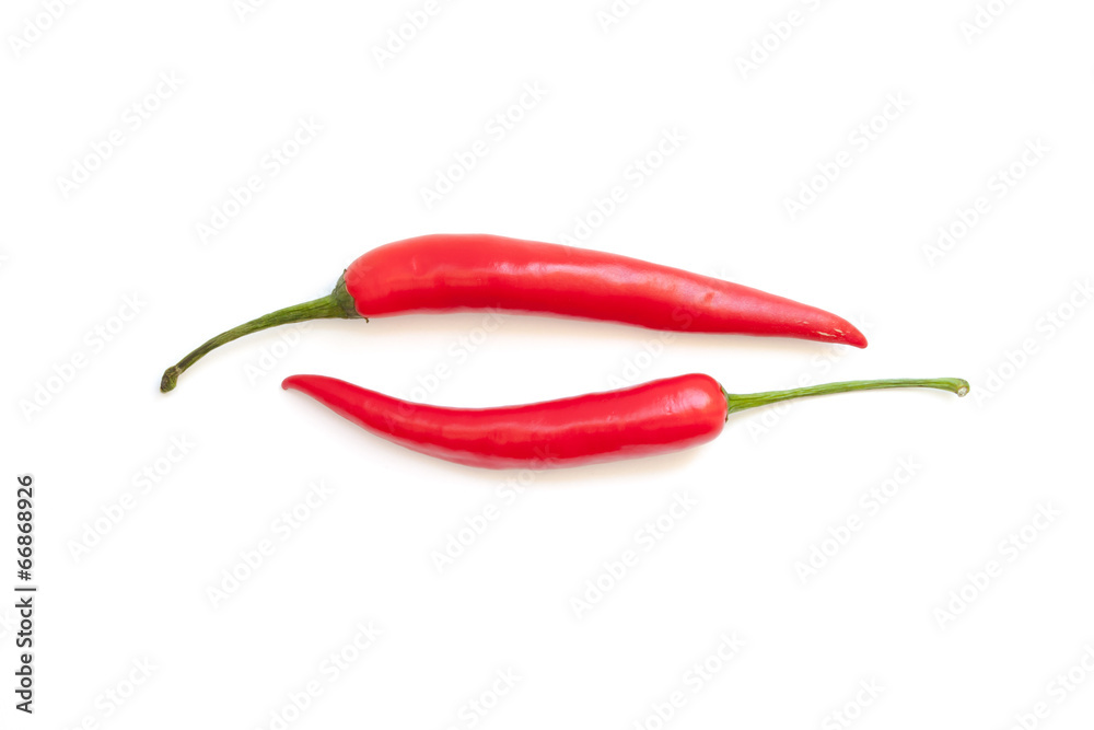 Two chili pepper