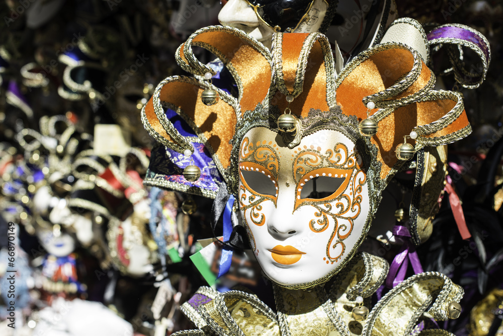 Naklejka premium Venetian carnival masks
