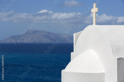 Detail einer griechischen Kapelle auf Karpathos photo