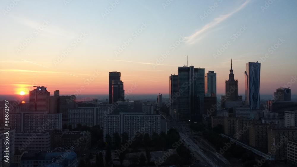 Warsaw sunrise