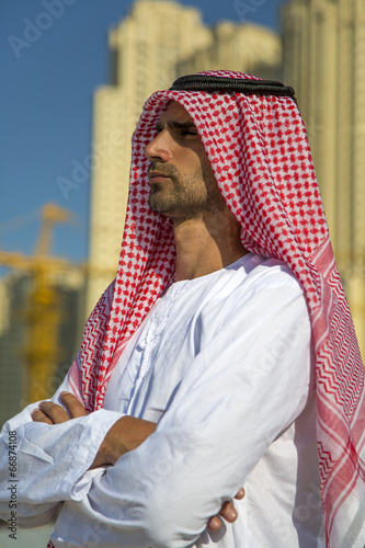 Portrait of the young arabi...