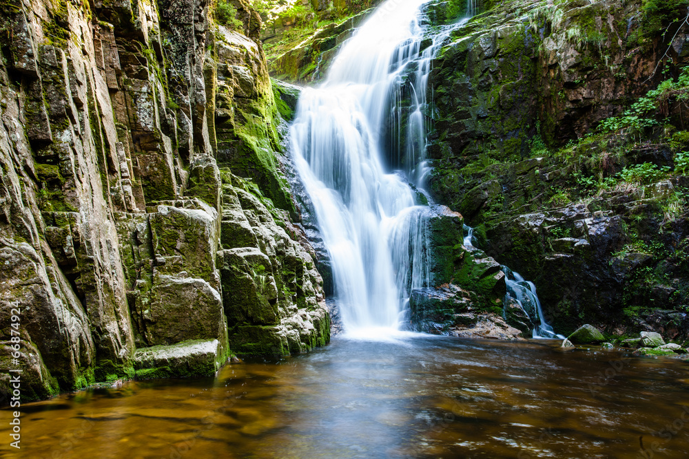Fototapeta premium The Karkonosze National Park - Kamienczyk waterfall