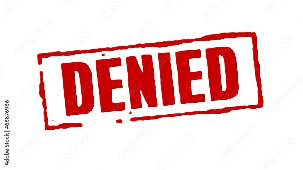 Red Rubber Stamp Denied