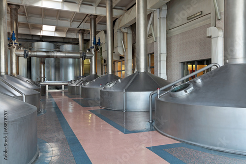Interior of the brewery