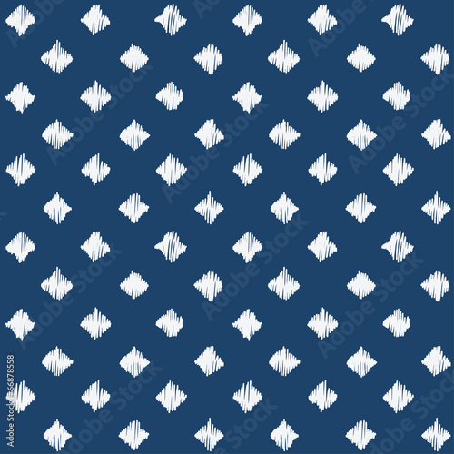 Sticker Indigo blue hand drawn seamless pattern