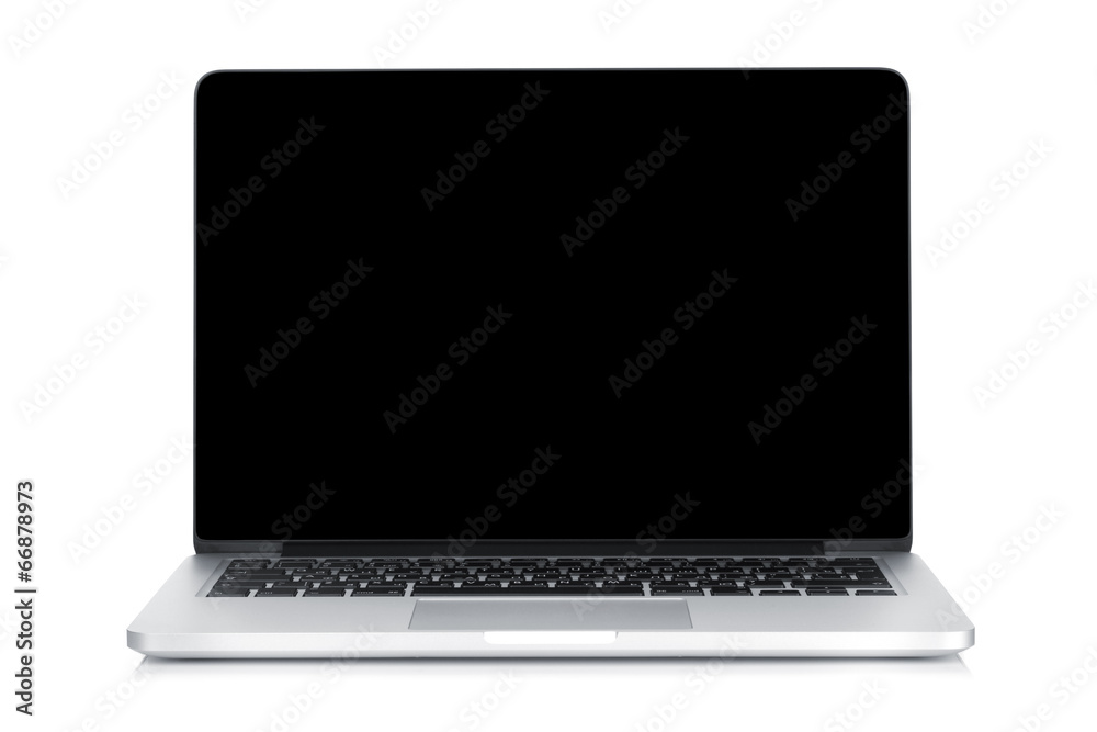 Laptop with blank screen Laptop with blank screen