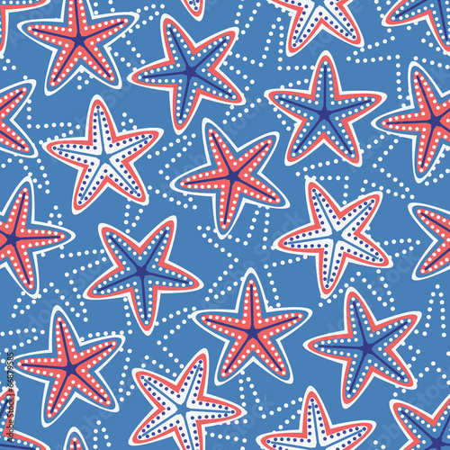 Seamless pattern with stars