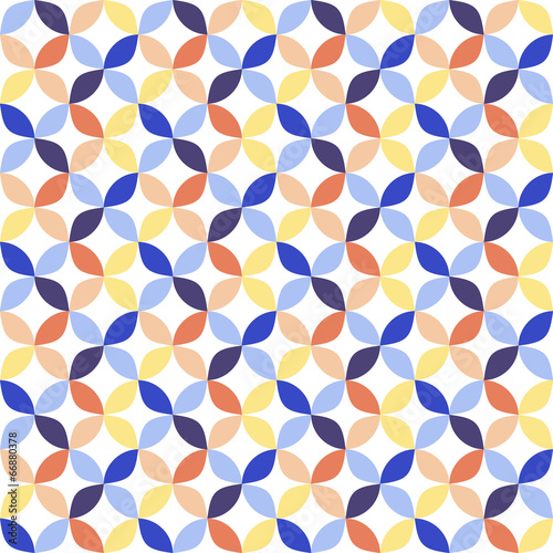 Seamless bright geometric circle pattern.