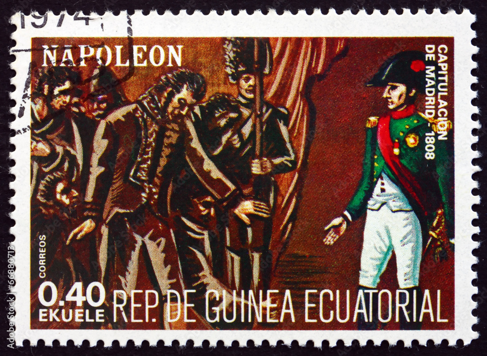 Postage stamp Equatorial Guinea 1972 Napoleon Bonaparte in Spain