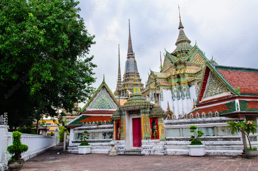 Wat Pho or the Temple of Reclining Buddha in Bangkok, Thailand