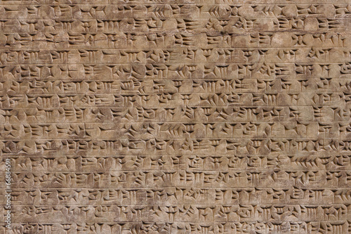 Sumerian writing, cuneiform photo