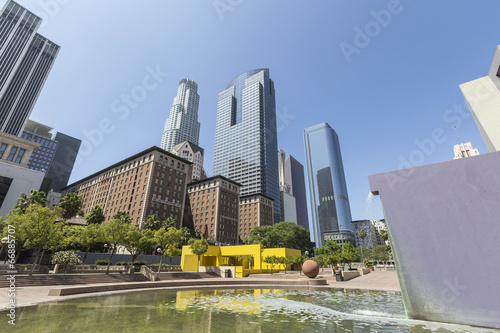 Pershing Square Park Downtown Los Angeles photo