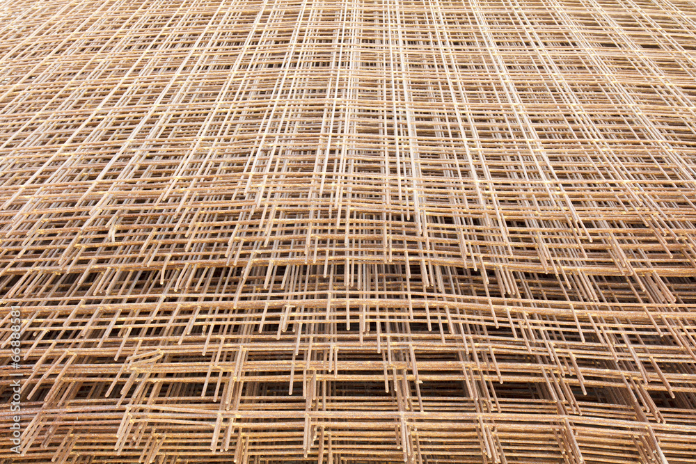 A pile of welded wire mesh A pile of welded wire mesh