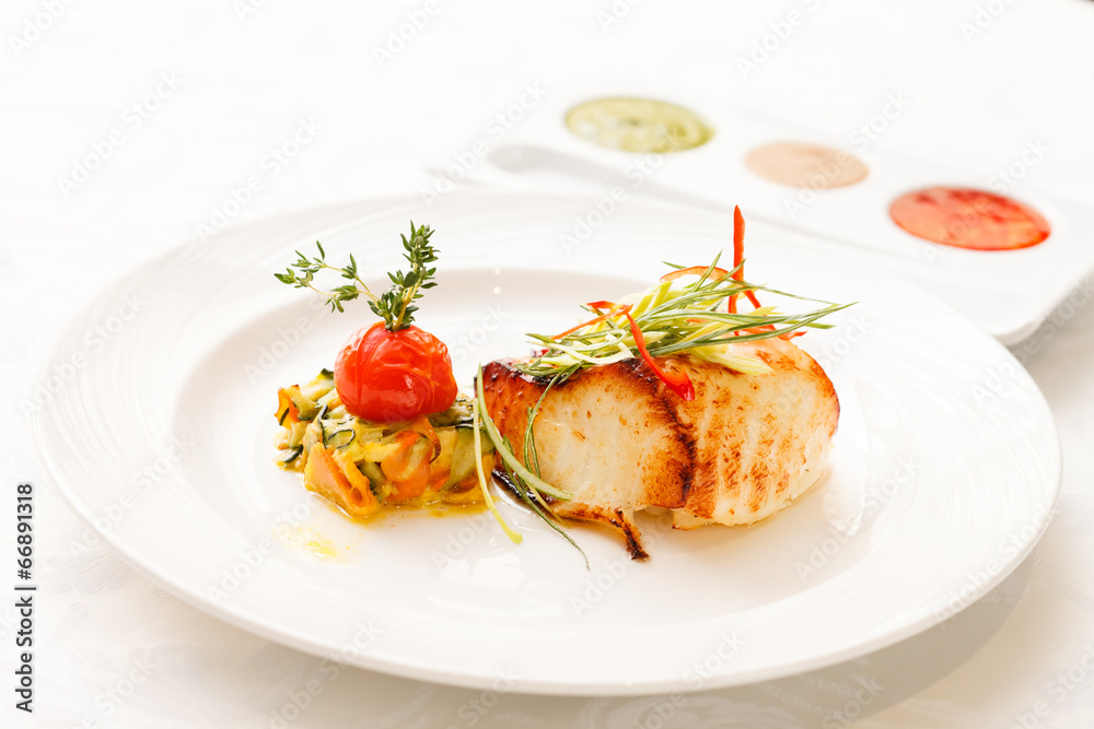 grilled fish with vegetables grilled fish with vegetables