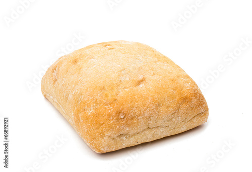 Ciabatta (Italian bread), isolated