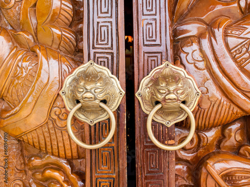 lion chines door hand grip