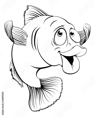Cod fish cartoon