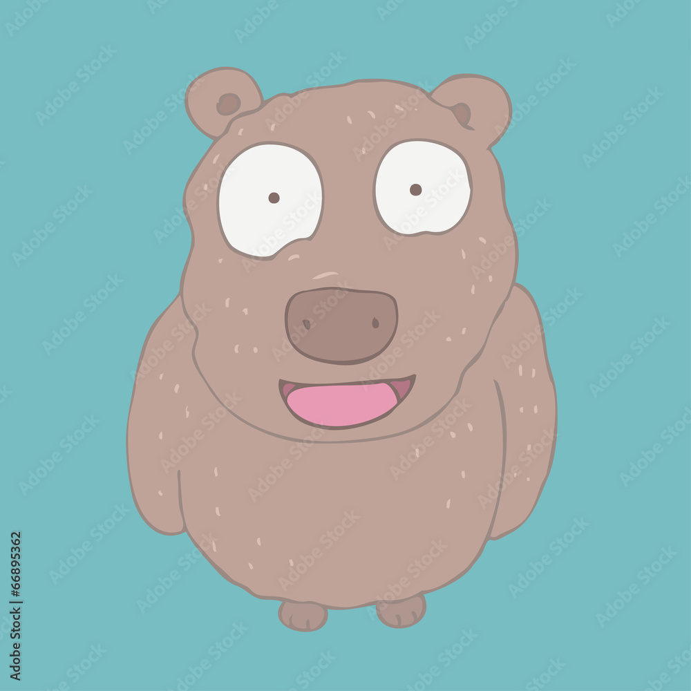 cute bear, vector illustration, hand drawn cute bear, vector illustration, hand drawn