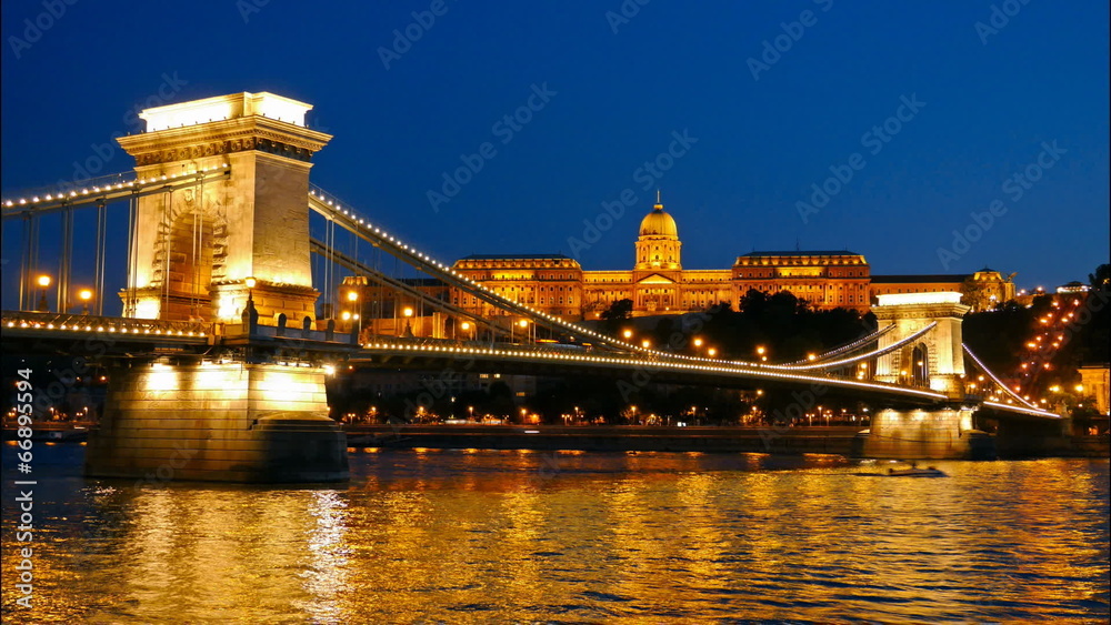 Panorama of Budapest, Hungary. Timelapse Panorama of Budapest, Hungary. Timelapse