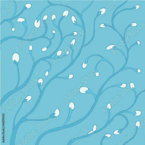 plants with flowers ornamental background. pattern