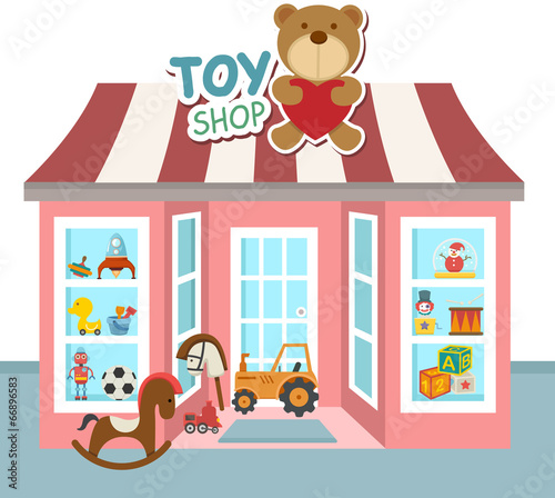 toy shop vector
