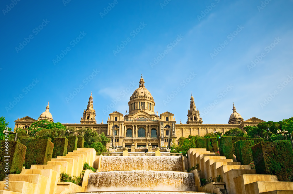 Fototapeta premium National museum of Catalan visual art, near Barcelona, Spain