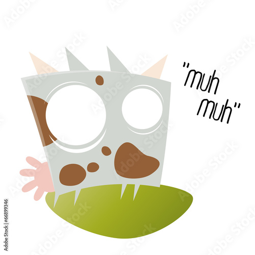 kuh cartoon comic lustig