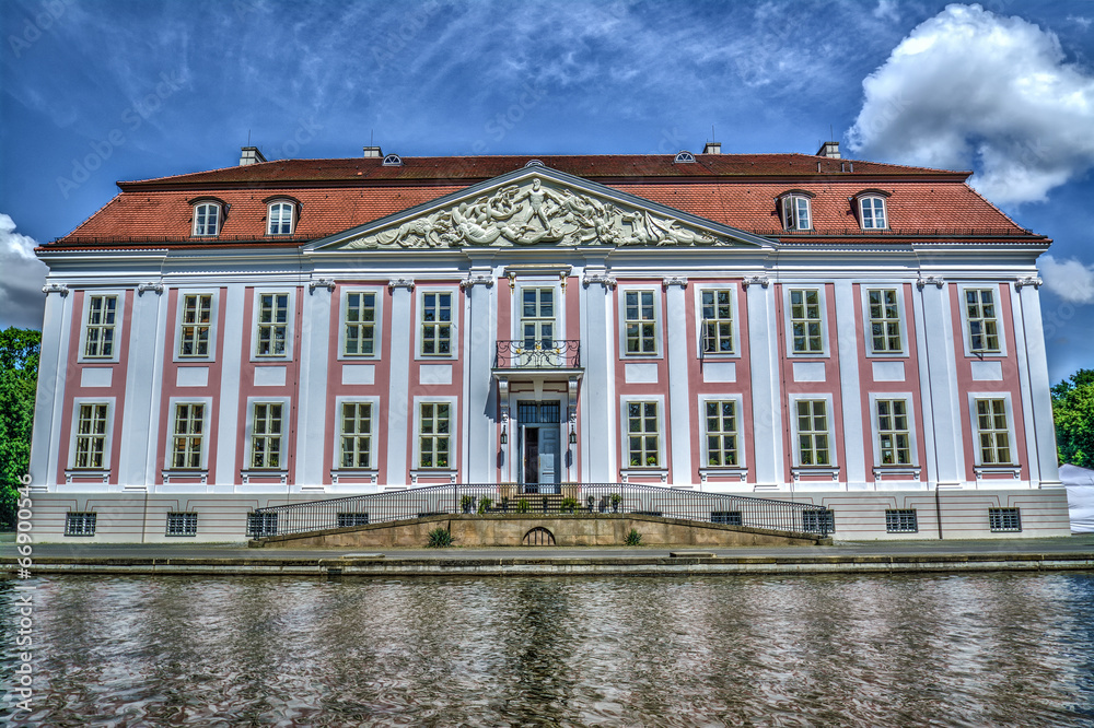 Baroque styled Friedrichsfelde Palace in Berlin, Germany. Hdr im