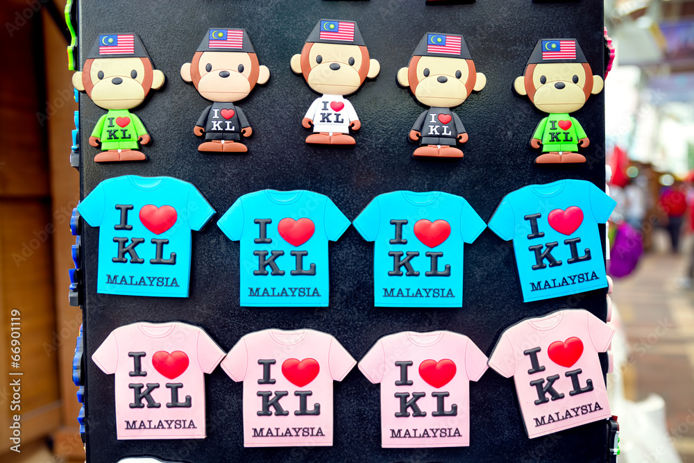 Fototapeta premium Souvenirs from Kuala Lumpur - Malaysia