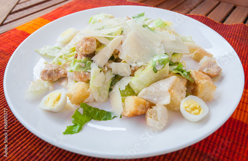 The Caesar salad
