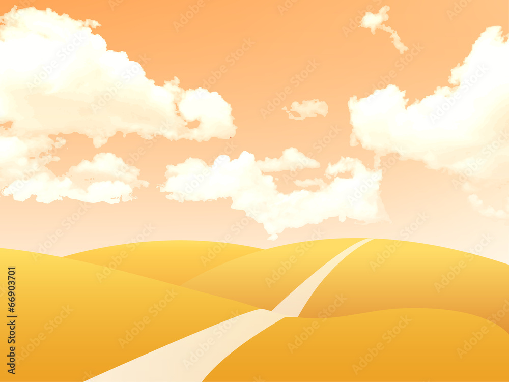 Obraz premium 秋 空 風景