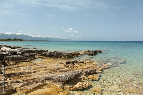 Fototapeta Naklejka Na Ścianę i Meble -  Adriatic coast near the village of Loviste in Croatia