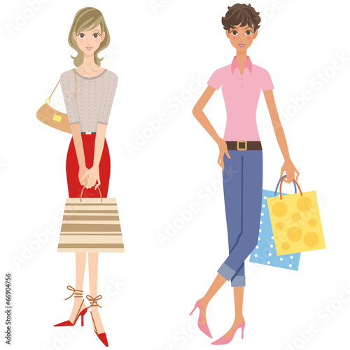 買い物をする女性