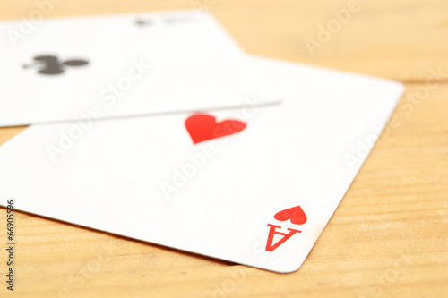 Poker cards background