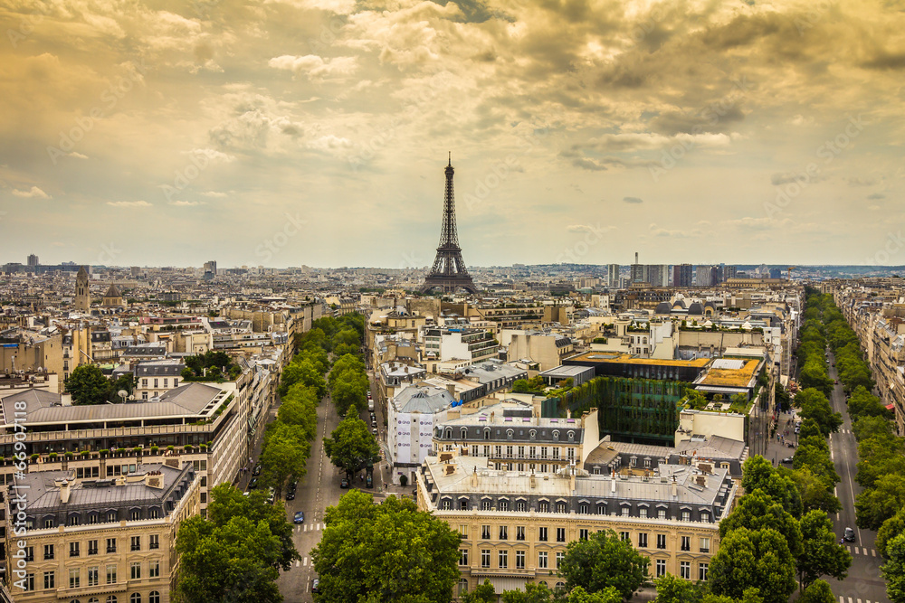 Beautiful view of Paris France