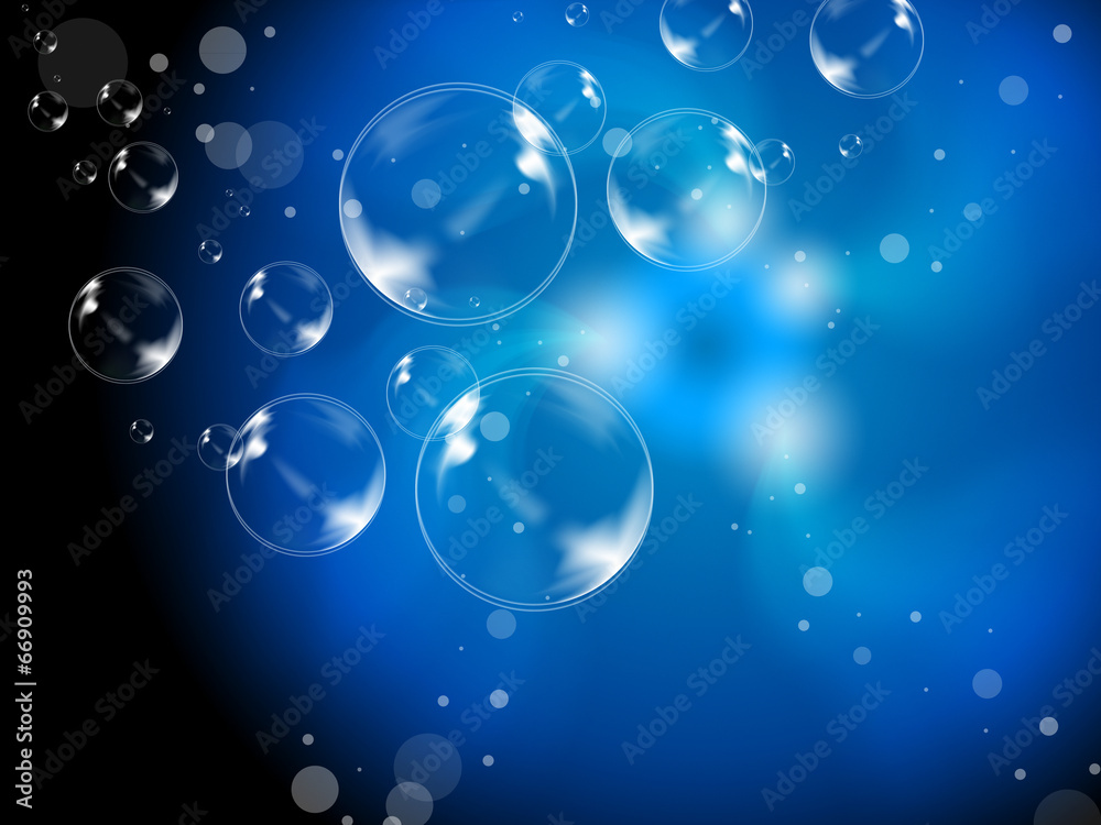 Abstract Bubbles Background Means Soapy Spheres Wallpaper.