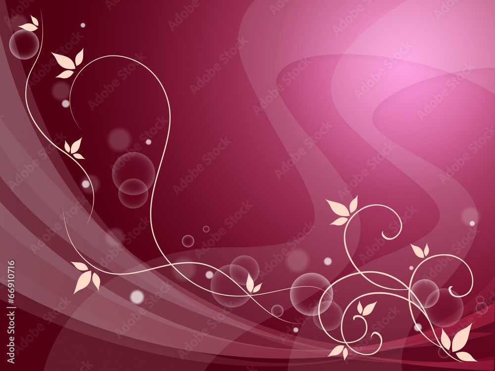 Elegant Flowery Background Means Delicate Decoration Or Spring S