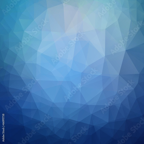 Abstract blue background, triangle design vector illustration