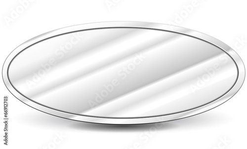 Vector metal oval background