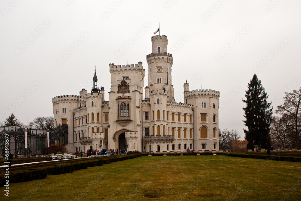 Castle Hluboka nad Vltavou. Czech Republic.