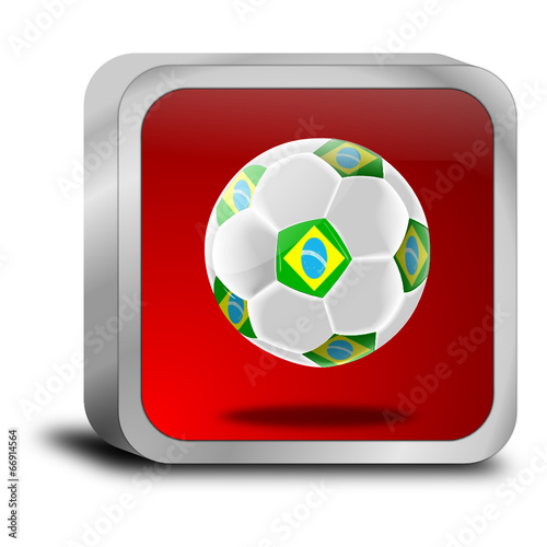 Button mit Fußball