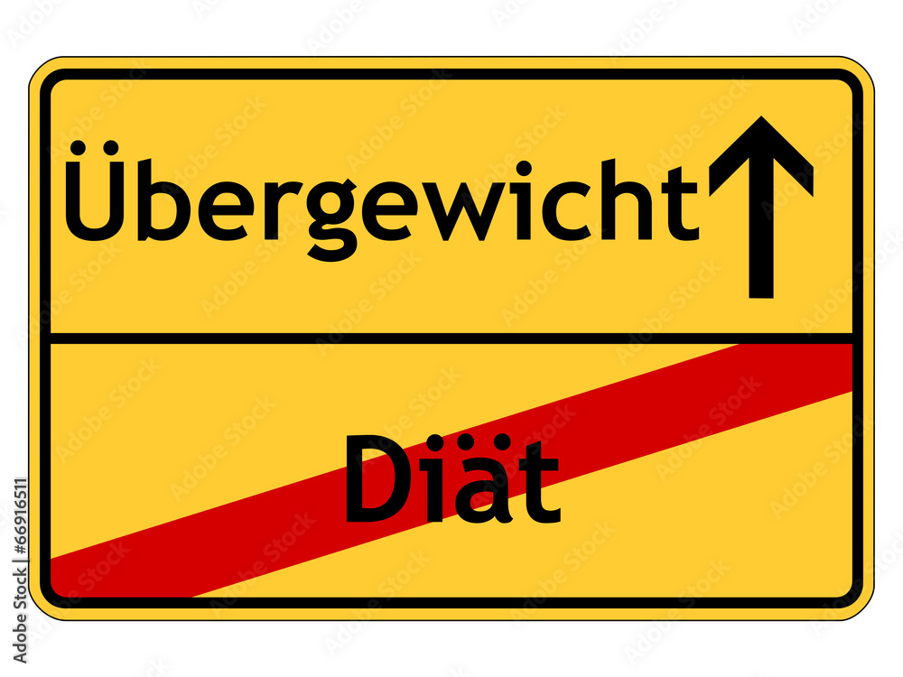 Obraz premium Übergewicht