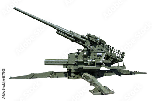 Fényképezés super heavy old anti-aircraft guns