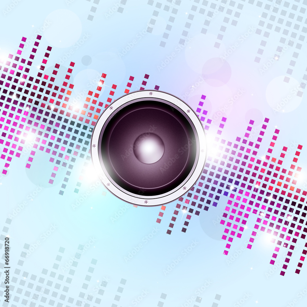 Obraz premium Sound Equalizer Party Background