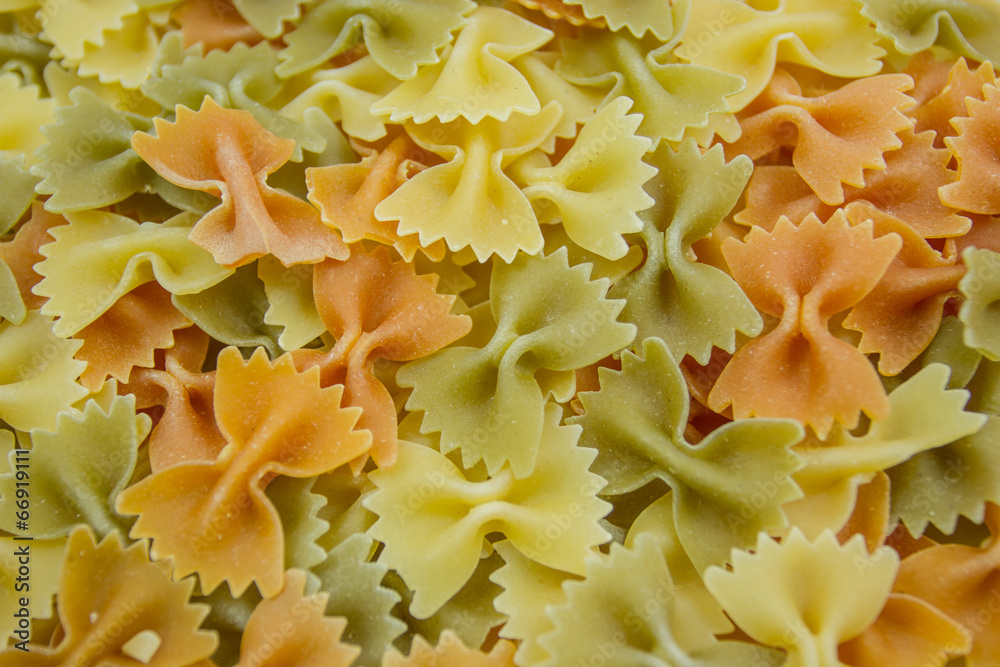 Italian pasta, on white background Italian pasta, on white background