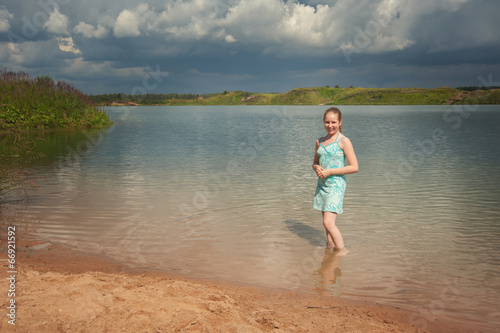 joyful girl on the lake © raduga21