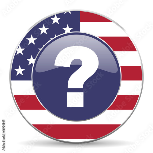 question mark american icon