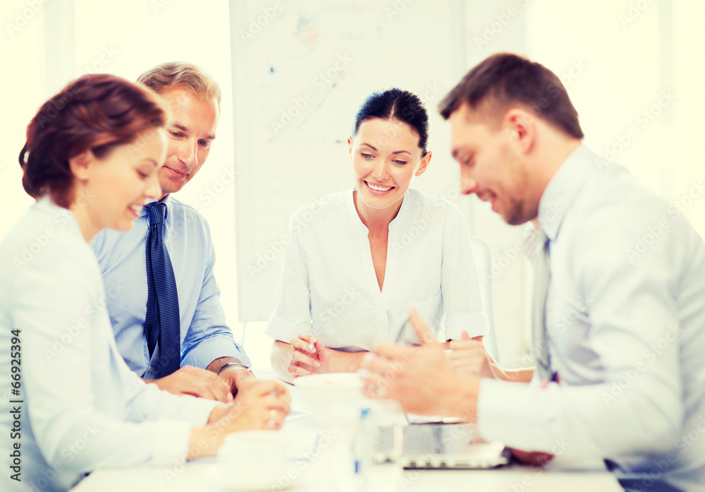 business team having meeting in office business team having meeting in office