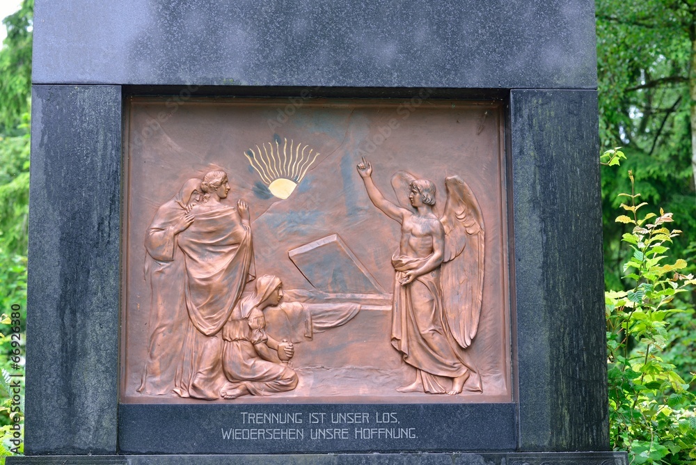 Grabstein, Kupferplatte