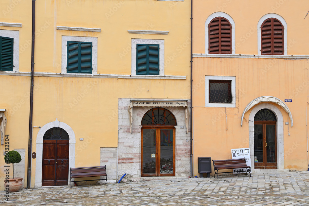 Glimpse of Visso, beautiful village in Macerata - Italy
